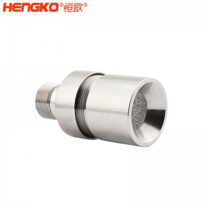 恒歌定制孔徑0.2-120μm不銹鋼氣體傳感器防爆外殼，耐腐蝕防水金屬過濾器