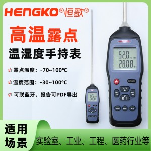 HG981高溫便攜露點(diǎn)測試儀工業(yè)廠房高精度手持式溫濕度露點(diǎn)儀